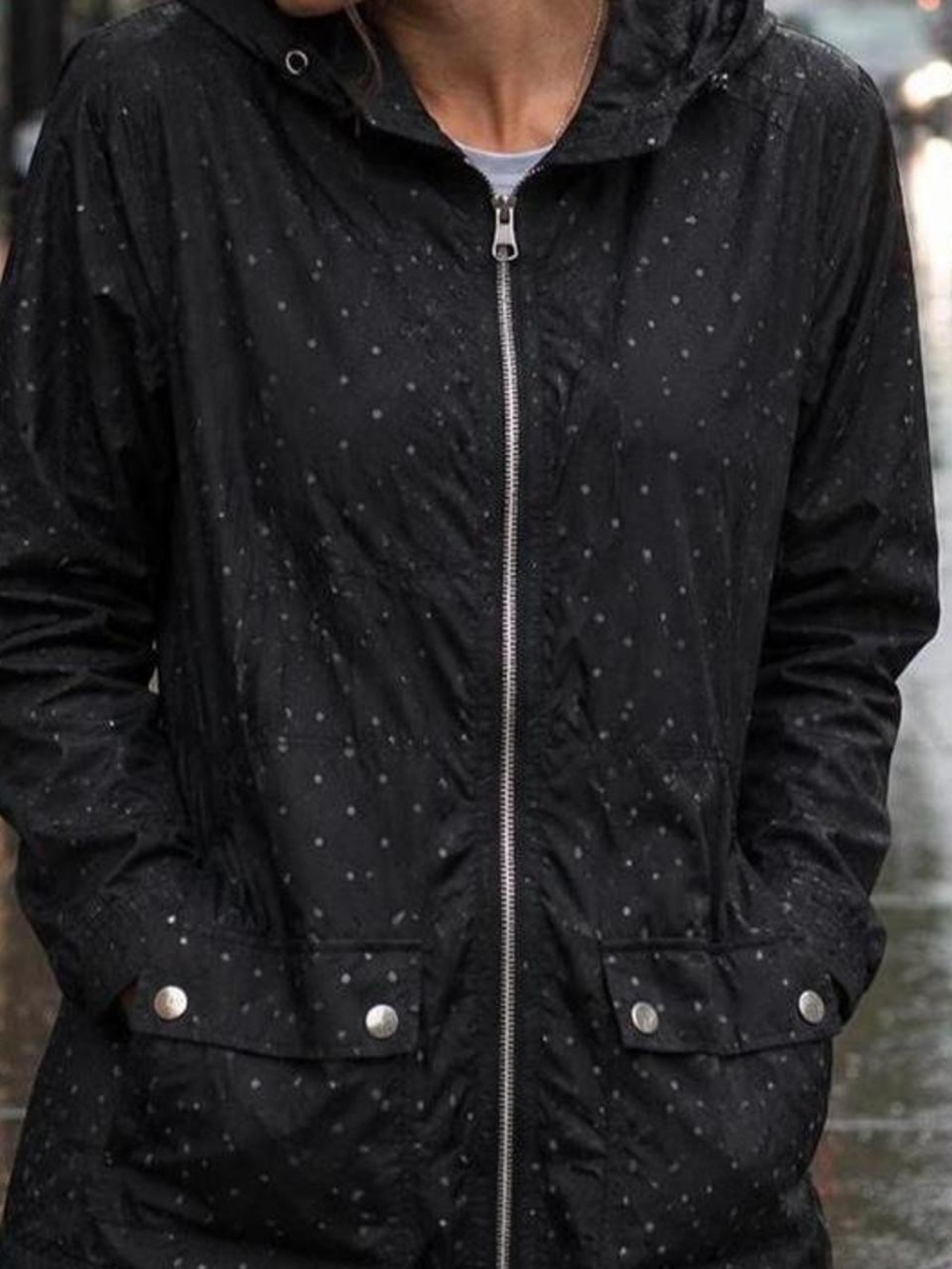 Tommy Hilfiger Black Hooded Utility Jacket